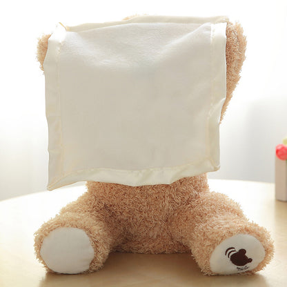 Peek-A-Boo Teddy Bear Plush 🧸 | Animated, Cuddly Stuffed Animal for Babies & Newborns