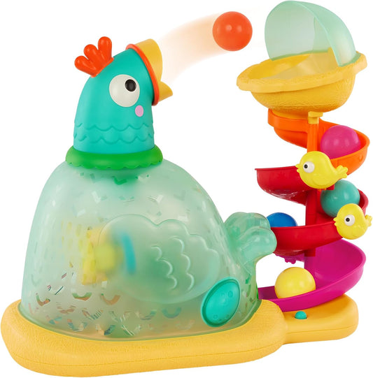 "🎵 Musical Chicken Ball Popper – Pop-A-Doodle-Doo Fun for Kids! 🐔✨"
