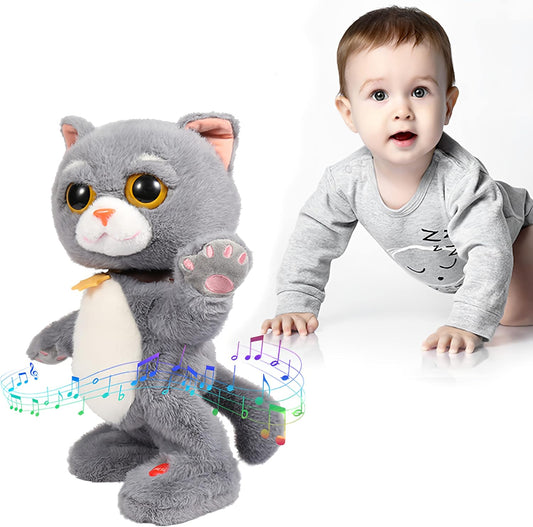 Dancing & Talking Cat Plush 🐱 | Interactive Singing Kitten Toy for Kids