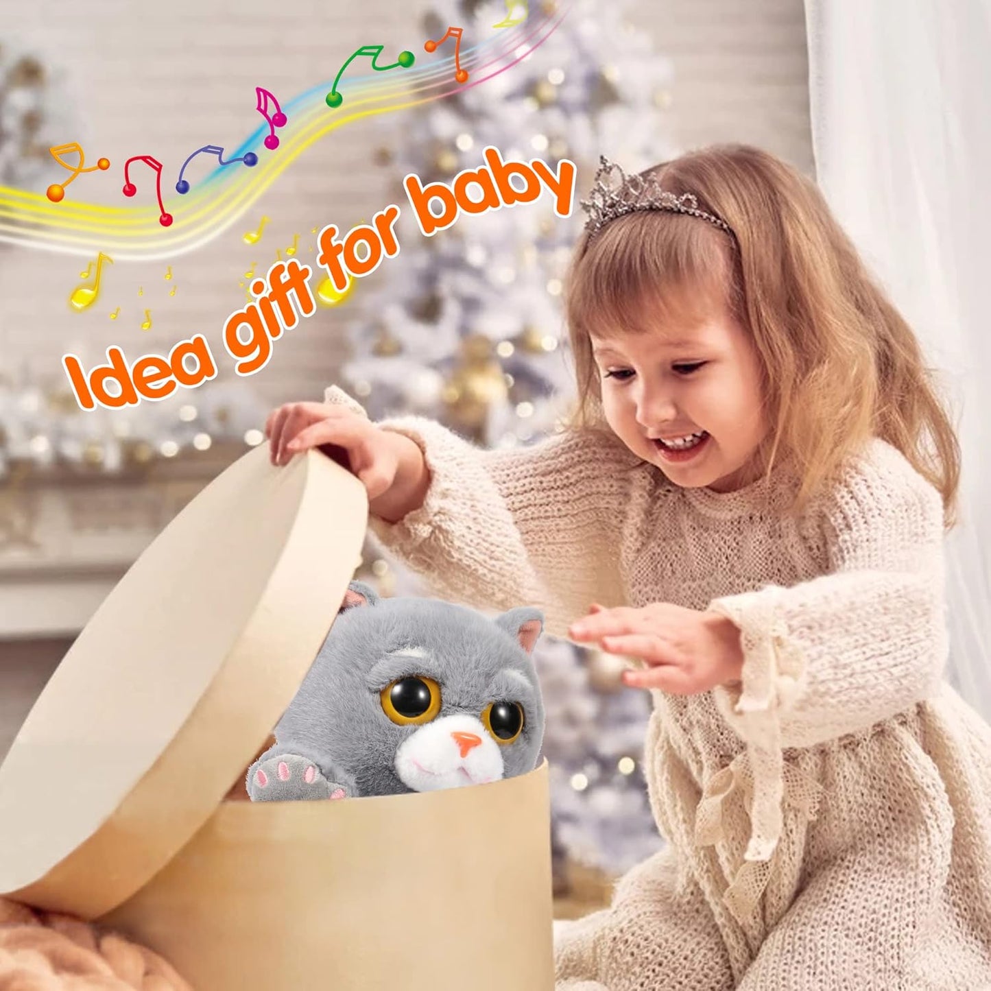 Dancing & Talking Cat Plush 🐱 | Interactive Singing Kitten Toy for Kids