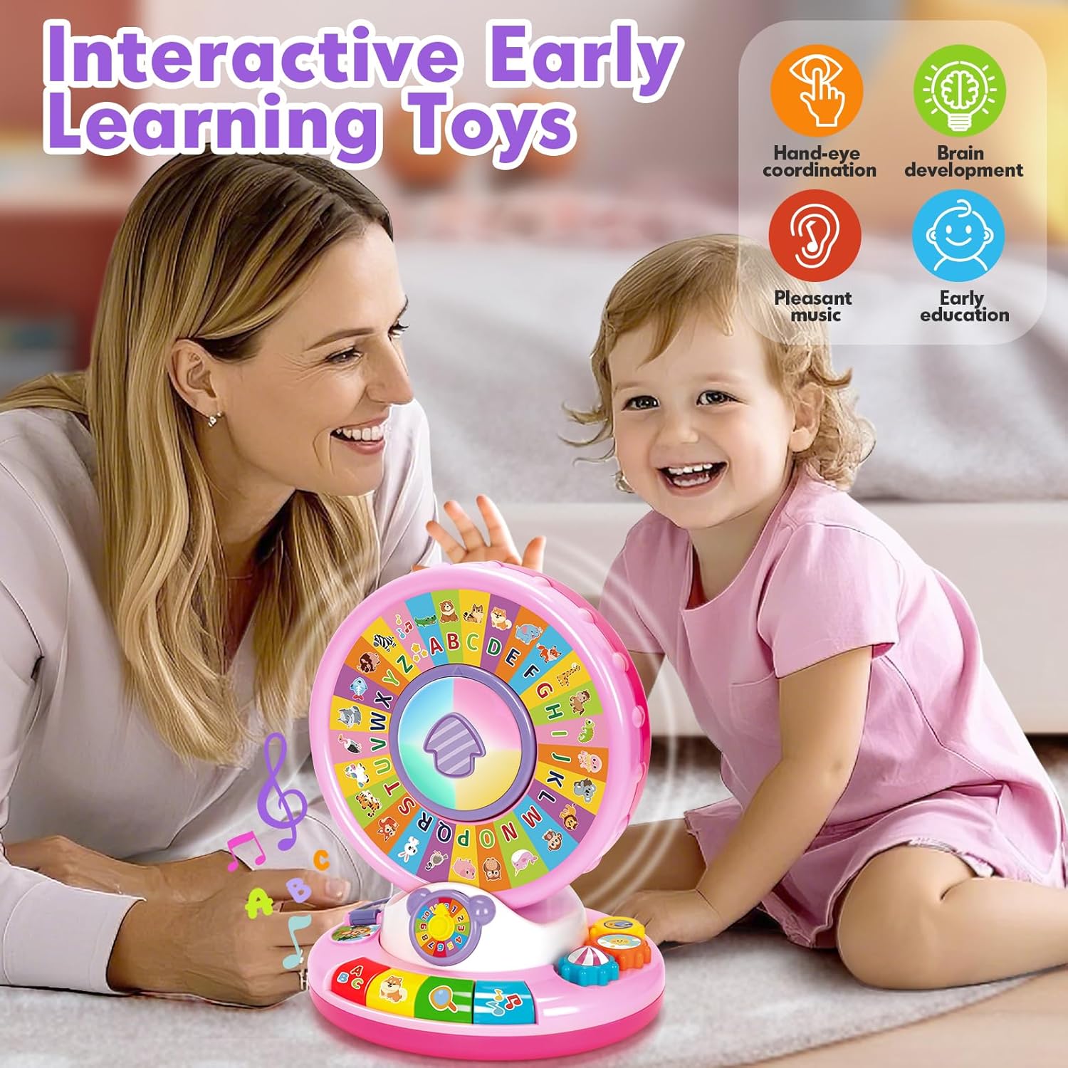 Light-Up & Musical Spin & Sing Alphabet Zoo Toy 🐵🎵💡 | Educational and Fun Kids’ Toy