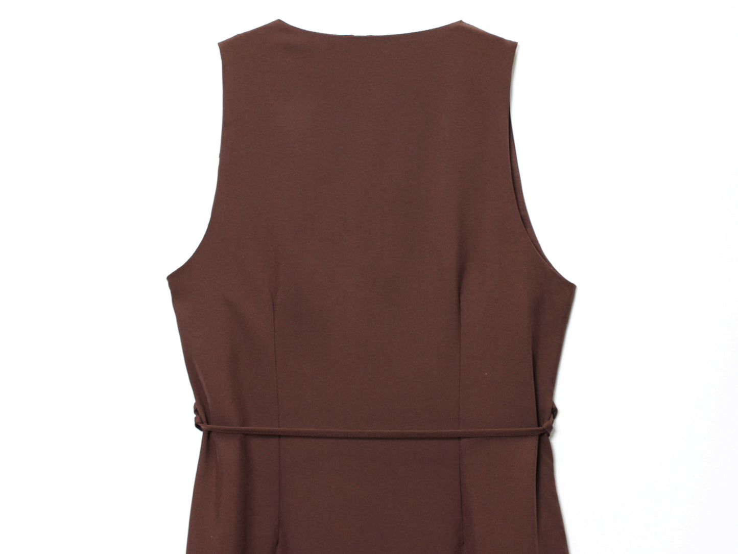 Button-Down Linen Midi Dress with Self-Tie Belt