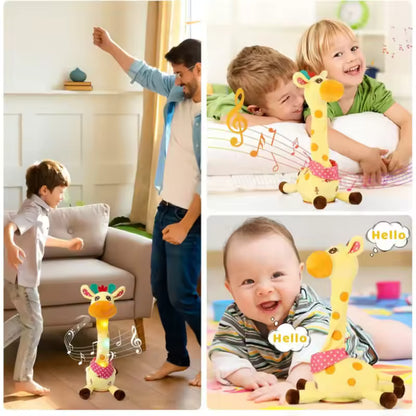 🎵 Musical Dancing Giraffe Toy 🦒 | Sings, Dances & Repeats What You Say | Interactive Stuffed Animal for Kids