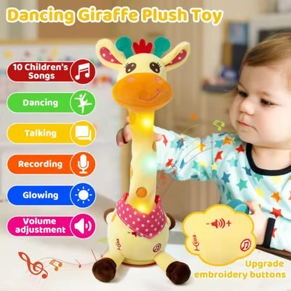 🎵 Musical Dancing Giraffe Toy 🦒 | Sings, Dances & Repeats What You Say | Interactive Stuffed Animal for Kids
